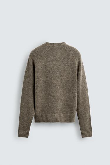 RELAXED FIT TEXTURED JUMPER - Beige by Zara - Image 7