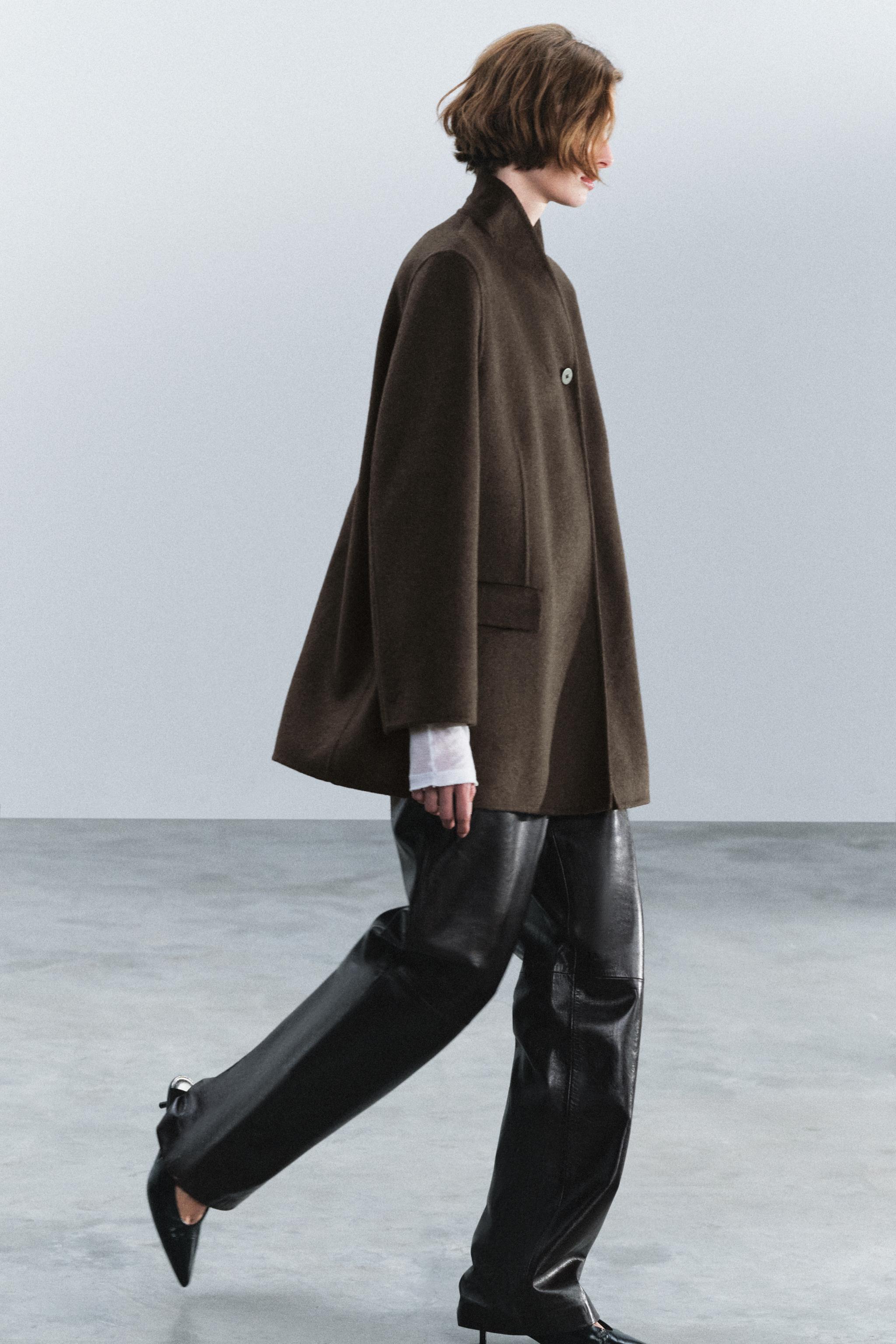 ZW COLLECTION オーバーサイズ ウールブレザー - ブラウン | ZARA