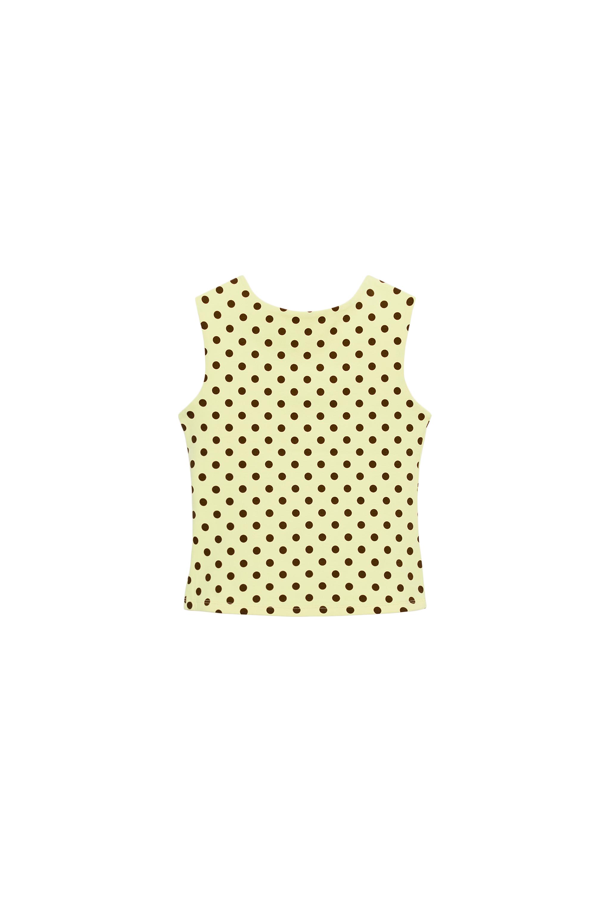 PUANTİYE DESENLİ T-SHIRT