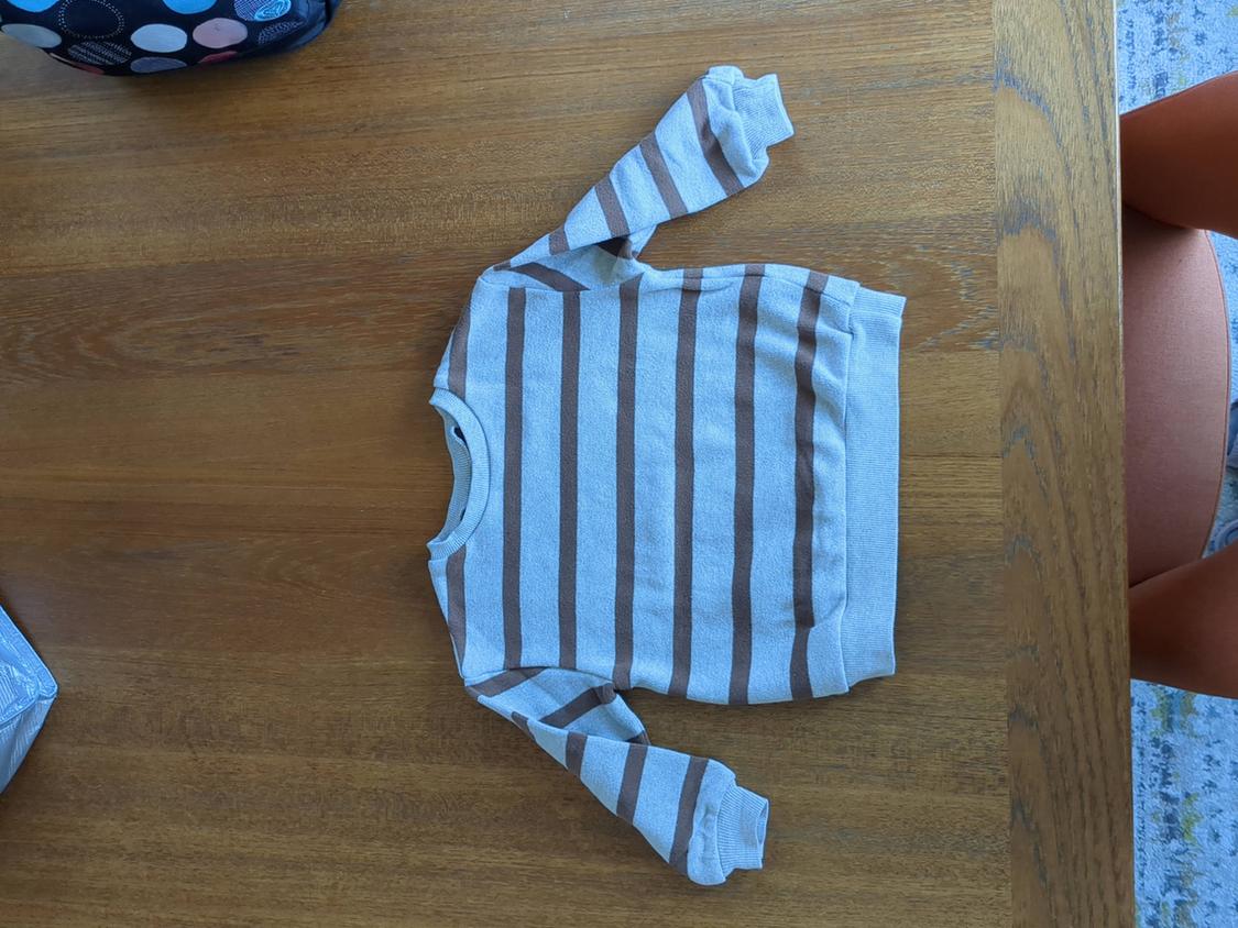 SOFT TOUCH STRIPED SWEATSHIRT