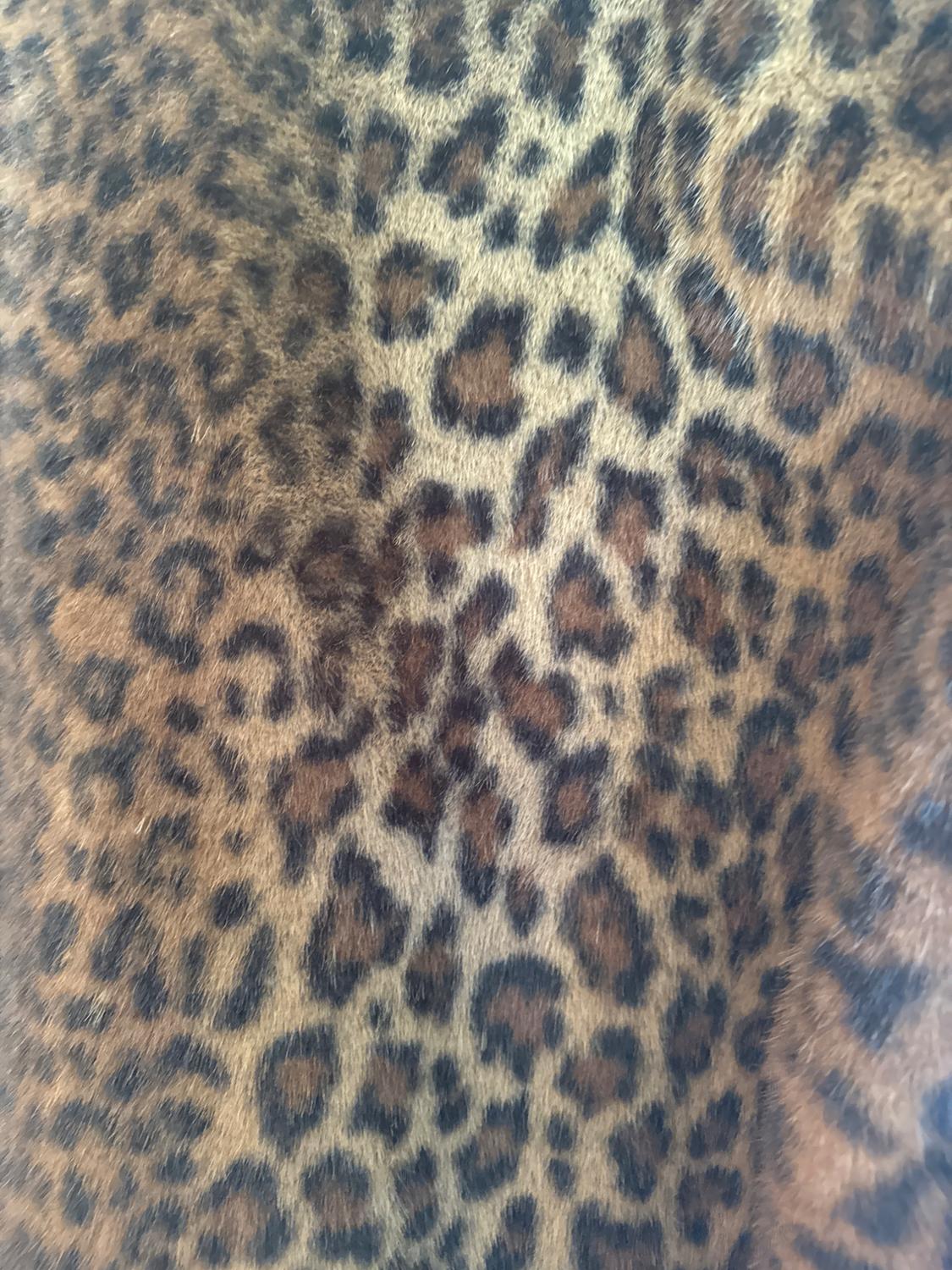 ANIMAL PRINT FAUX FUR COAT - Image 3