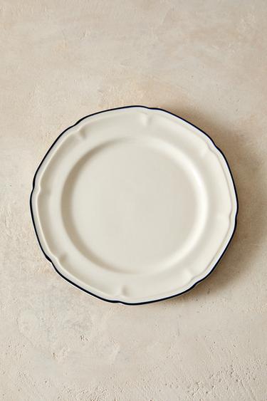 ASSIETTE PLATE FILET CONTRASTANT - Bleu de Zara - Image 5
