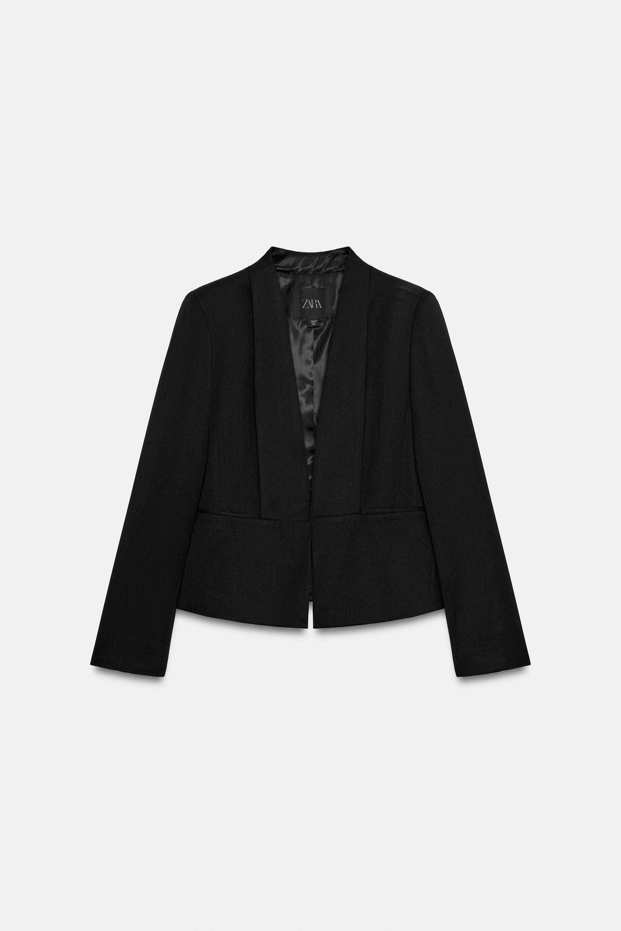 ZW COLLECTION FITTED BLAZER - Black | ZARA Curaçao / Curazao
