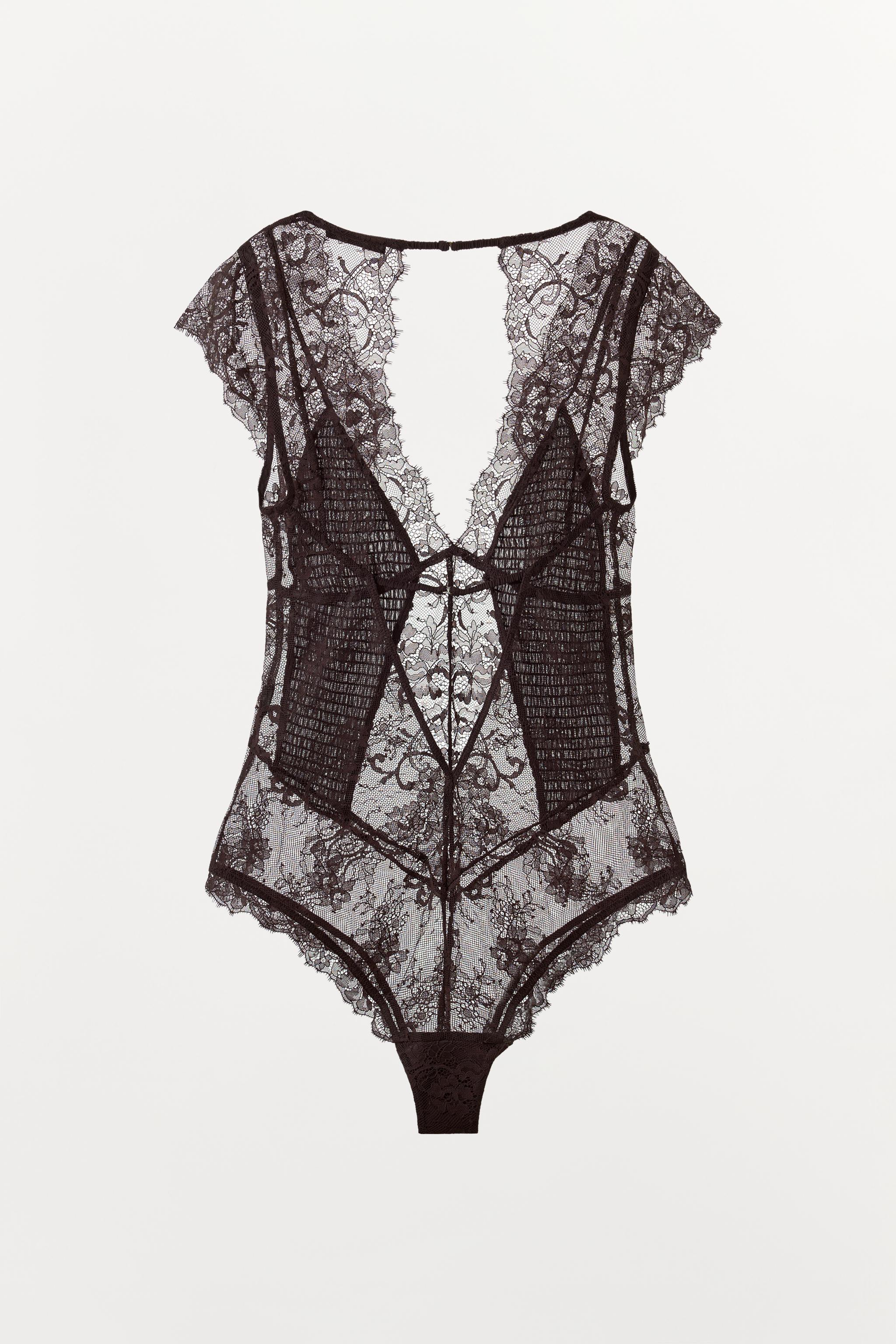 COMBINATION LACE BODYSUIT