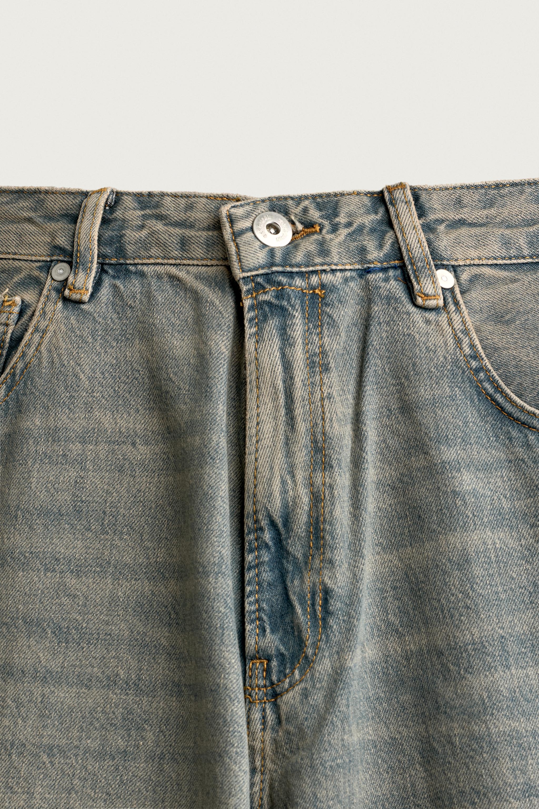 バギーフィットデニムパンツ - ブルー/グリーン | ZARA Japan / 日本