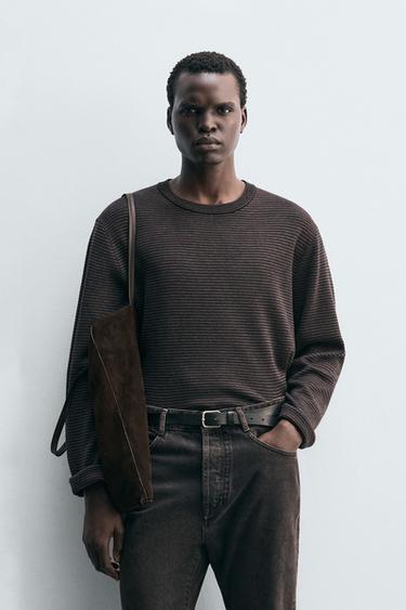 STRIPED JACQUARD SWEATER - Stripes by Zara