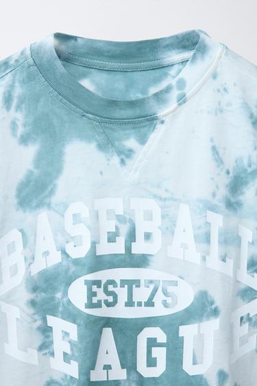 TIE-DYE JOGGING T-SHIRT - Blue/White by Zara - Image 2