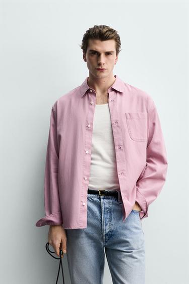 ÁO SƠ MI LYOCELL - COTTON DÁNG REGULAR FIT - 140 từ Zara