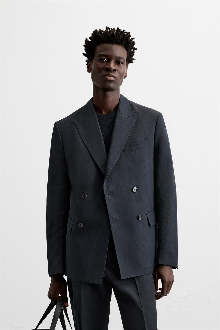 Slim Fit Chaquetas Americanas Hombre Zara Abrigos Americana De