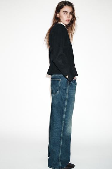 VESTE AJUSTÉE COL ROND - Noir de Zara - Image 3