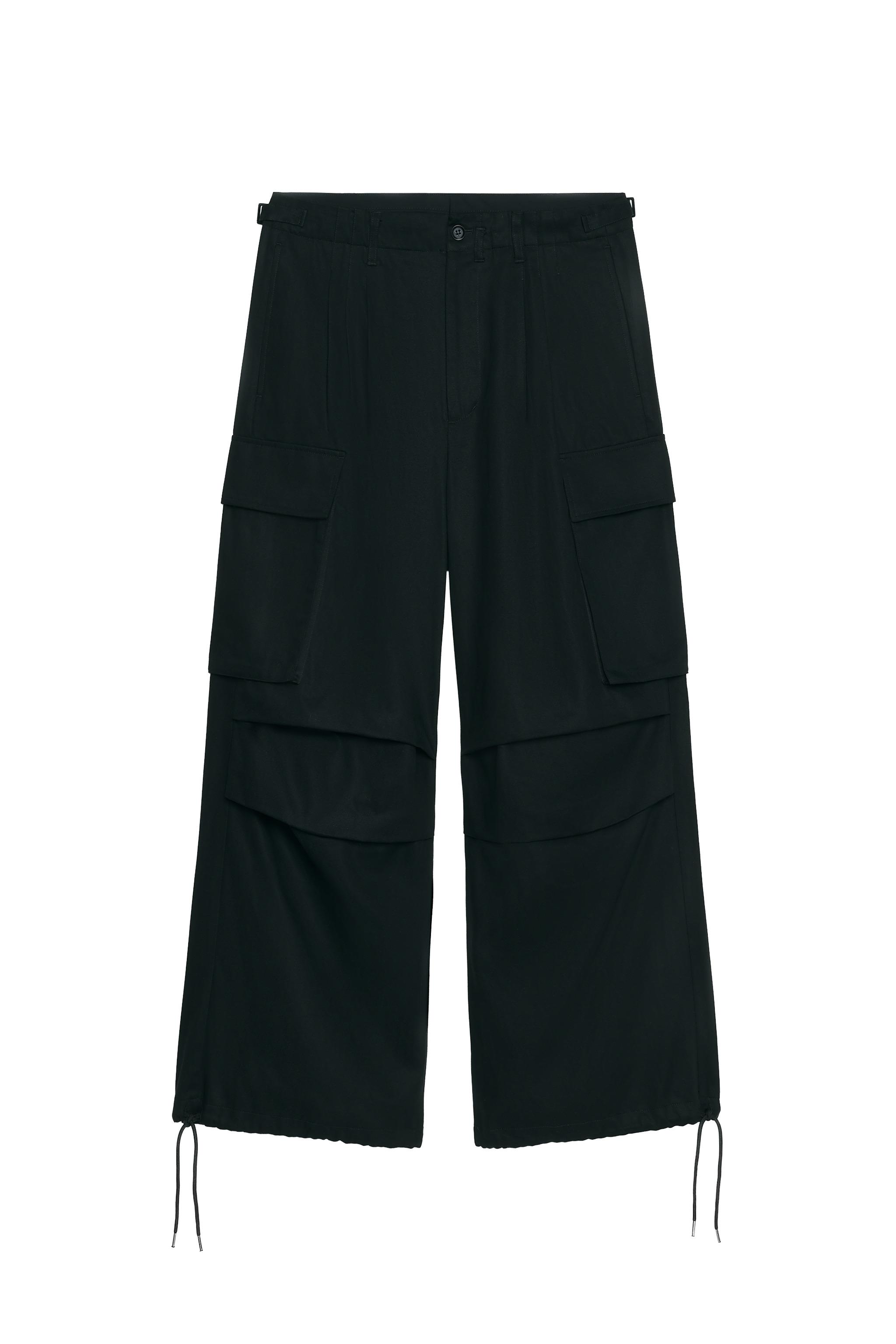 SOSHIOTSUKI X ZARA リラックスフィットスーツカーゴパンツ SOSHIOTSUKI X ZARA リラックスフィットスーツカーゴパンツ - ブラック