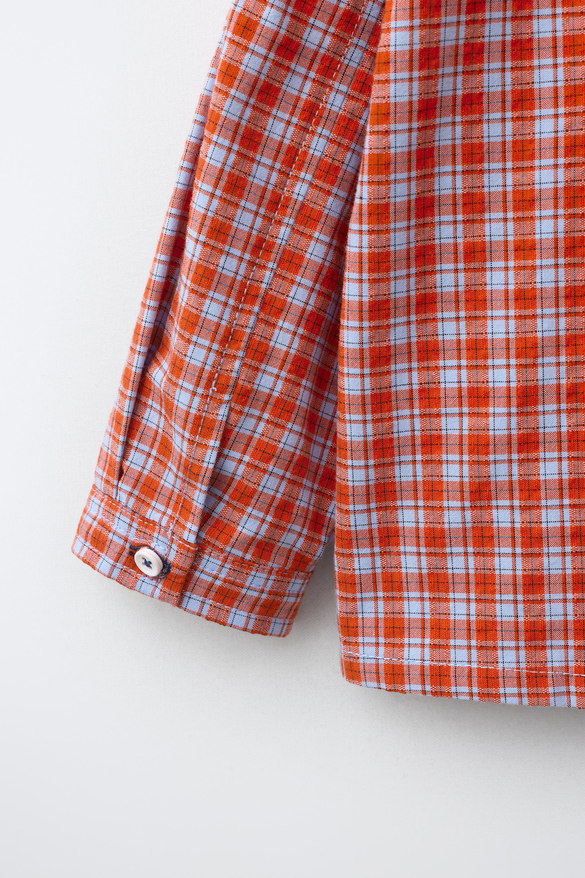 ZARA TIMELESS - CHEMISE À IMPRIMÉ CARREAUX