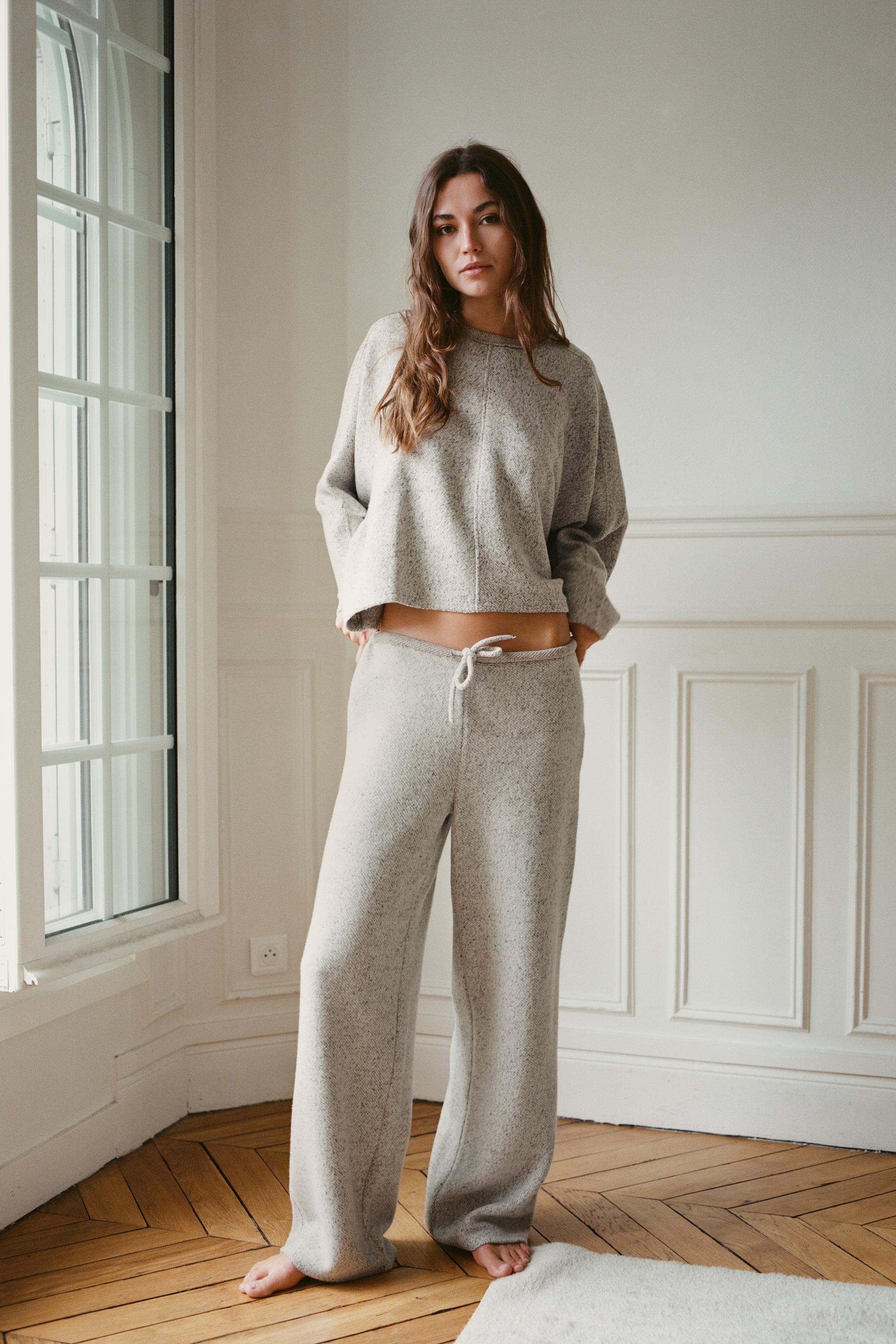 Soft Heathered Sweatshirt by Zara