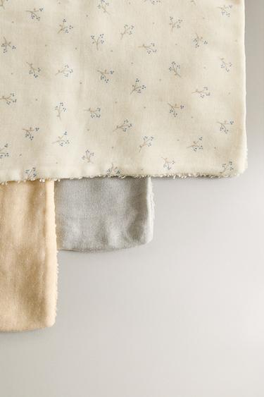 MINISERVIETTE DE BAIN ENFANT MINIFLEUR (LOT DE 3) - Blanc cassé de Zara - Image 3