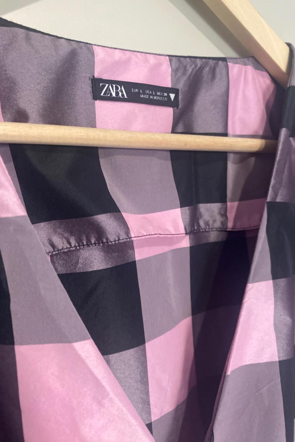 GINGHAM TAFFETA TOP - Image 4