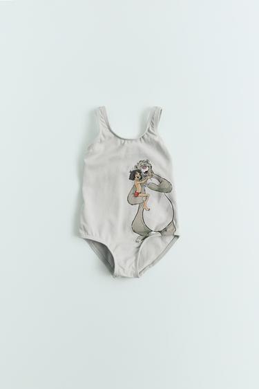 Zara 2-6 YEARS/ THE JUNGLE BOOK © DISNEY COTTON SWIMSUIT - GREEN