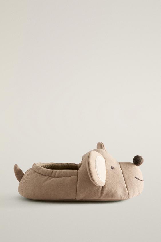 KINDERHAUSSCHUH MIT TIERChenMOTIV - Gebrochenes Weiß von Zara - Bild 0
