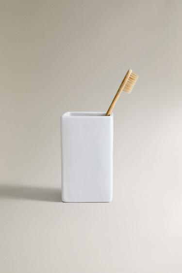 PORTE-BROSSES À DENTS FAÏENCE BLANC - Blanc de Zara - Image 4