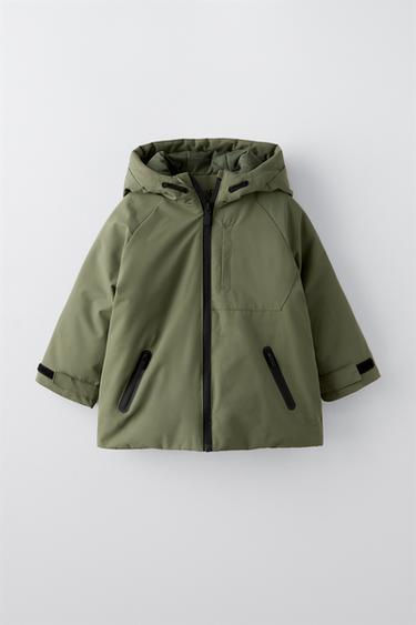 PARKA LEVE IMPERMEÁVEL - Caqui da Zara - Imagem 0
