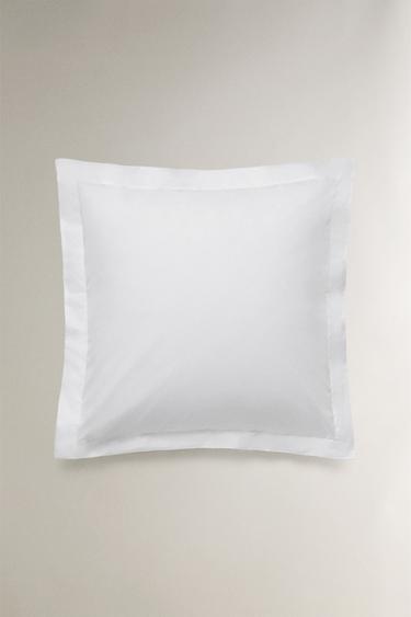 TAIE D’OREILLER PERCALE DE COTON (500 FILS) - Blanc de Zara - Image 3