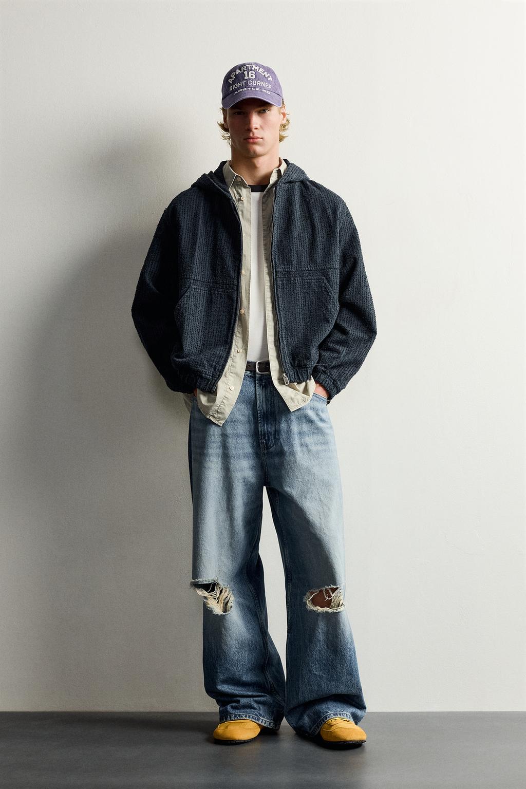 IRREGULAR TEXTURE RELAXED FIT JACKET