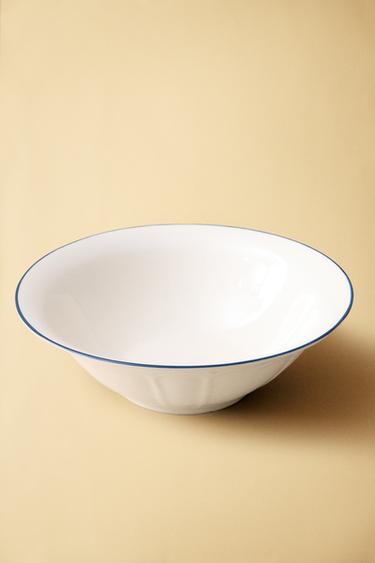 SALAD BOWL WITH CONTRAST RIM - Blue by Zara - Image 5
