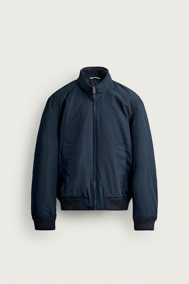 REGULAR FIT PADDED BOMBER JACKET