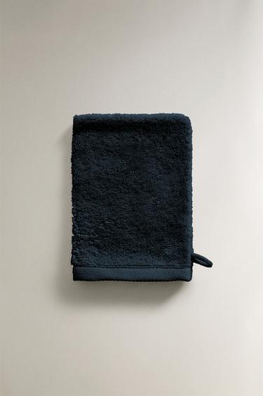 Zara RUKAVICA ZA KUPANJE OD PAMUČNOG FROTIRA – mornarsko plava