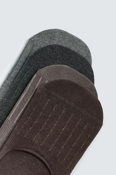 PACK OF 4 INVISIBLE NO-SHOW SOCKS - various by Zara - Image 1