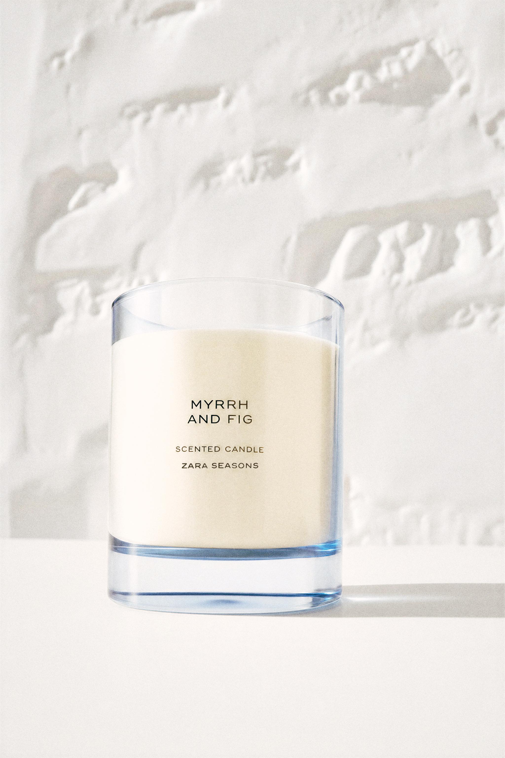 MYRRH AND FIG SCENTED CANDLE 200 G (7.05 OZ) - TINTED LEATHER