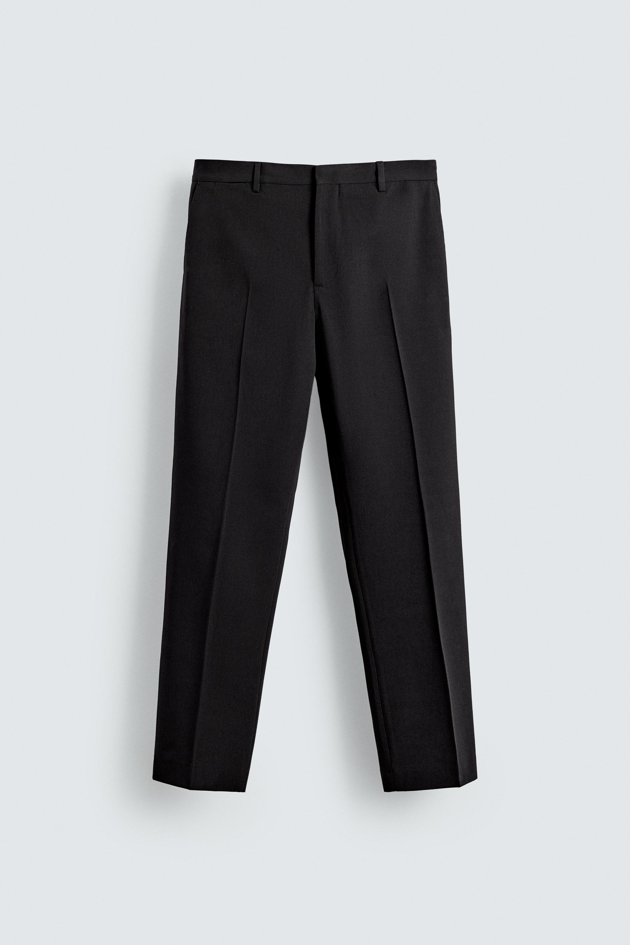 ウールタキシードスーツパンツ - ブラック | ZARA Japan / 日本