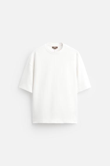 BOXY FIT T-SHIRT - LIMITED EDITION - Oyster-white by Zara