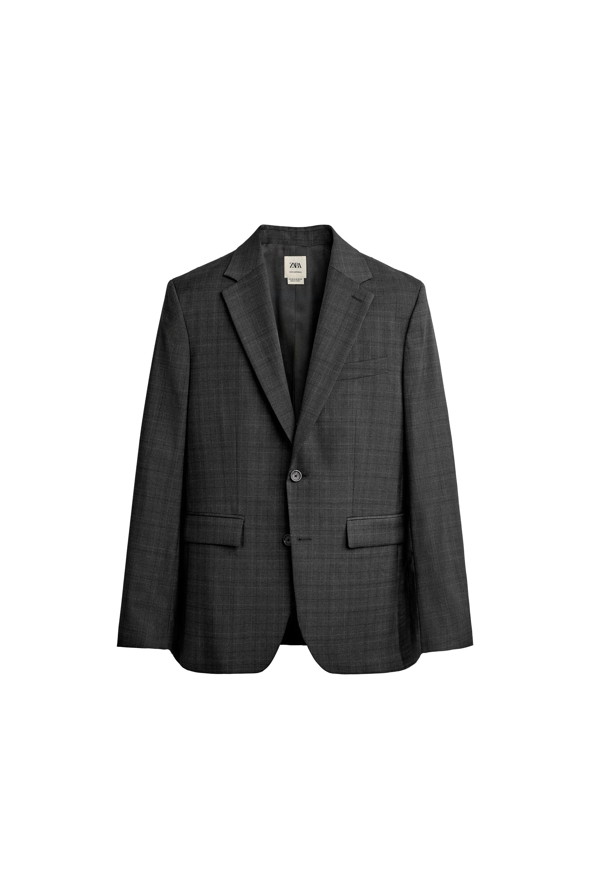 BLAZER CUADROS TRAJE 100% LANA