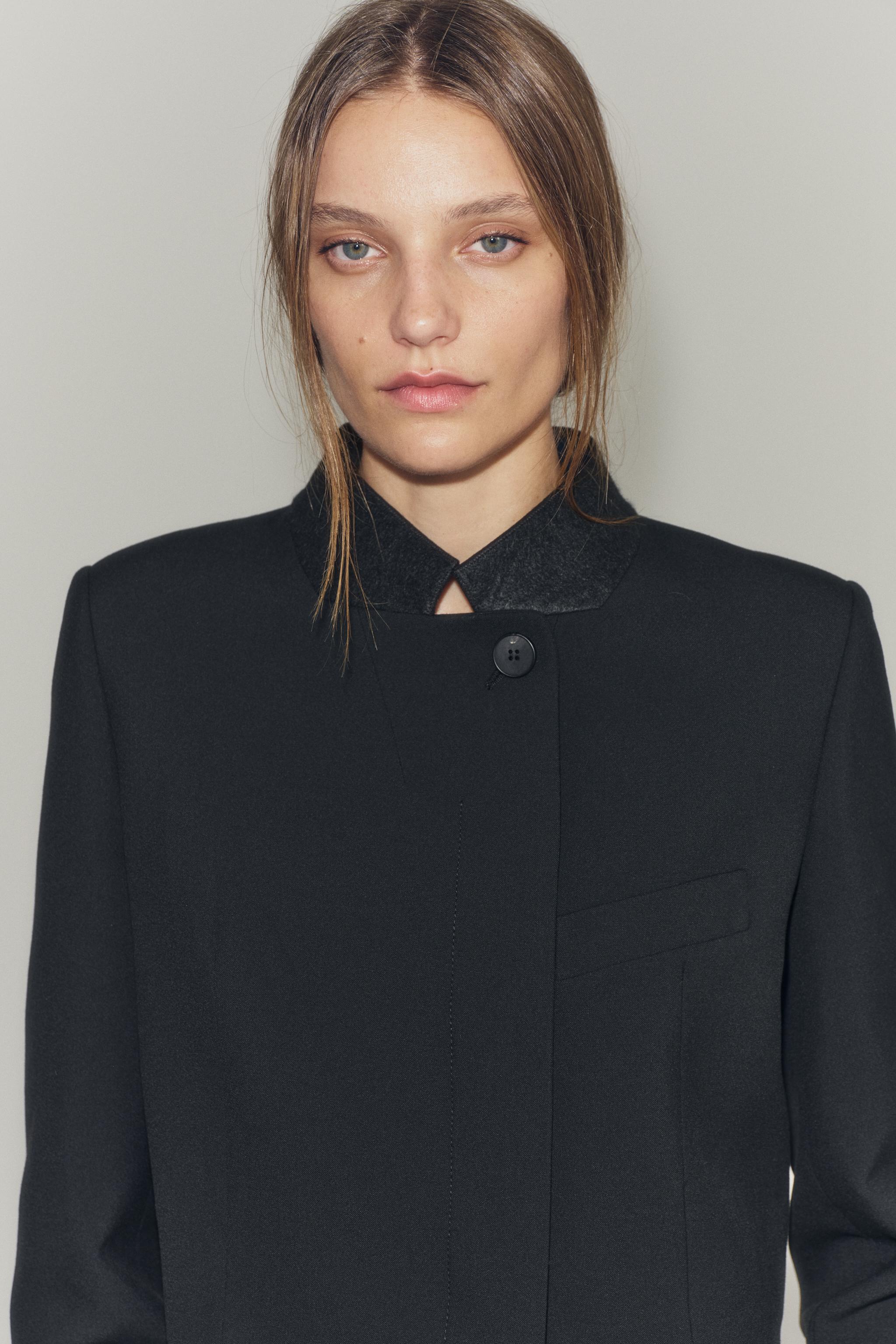 Zara ZW COLLECTION CROPPED BLAZER — фото 2