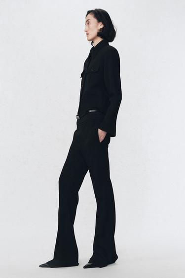 SOSHIOTSUKI X ZARA TURN-UP WAIST TROUSERS - Black by Zara