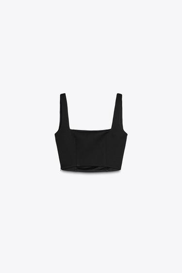 TOP COURT BIJOUX - Noir de Zara - Image 6