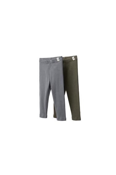 PACK DOUS LEGGINGS LISOS - Verde / Azul de Zara