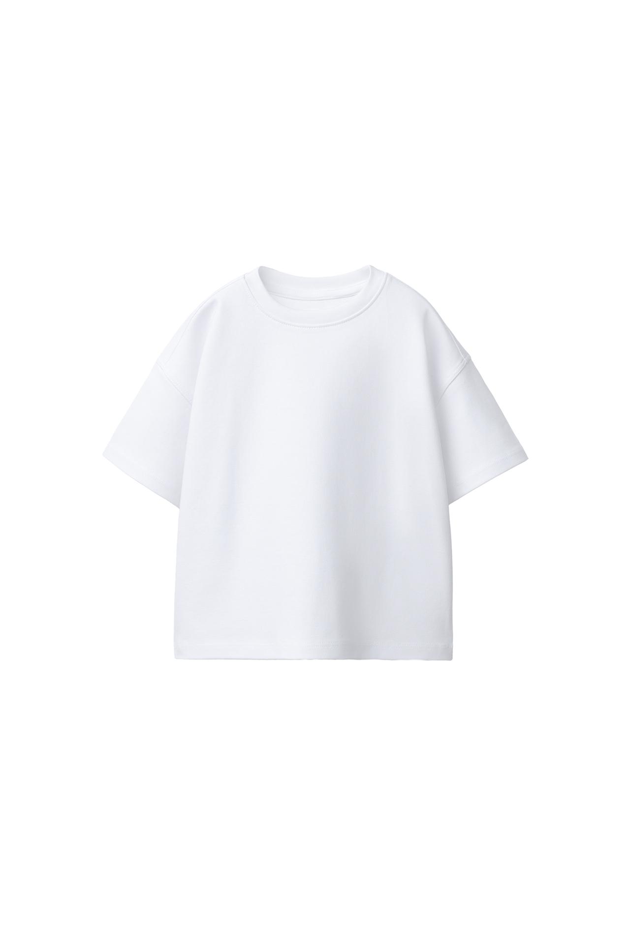BASIC INTERLOCK T-SHIRT — White