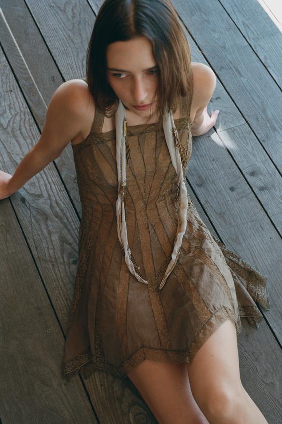 LIMITED EDITION LACE TANK DRESS from Zara - $99.90