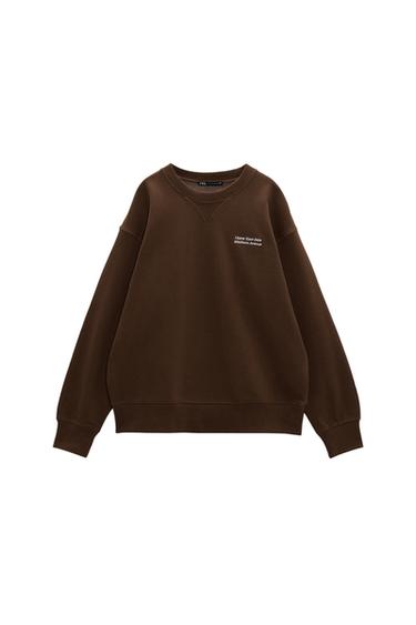 TEXT PRINT SWEATSHIRT