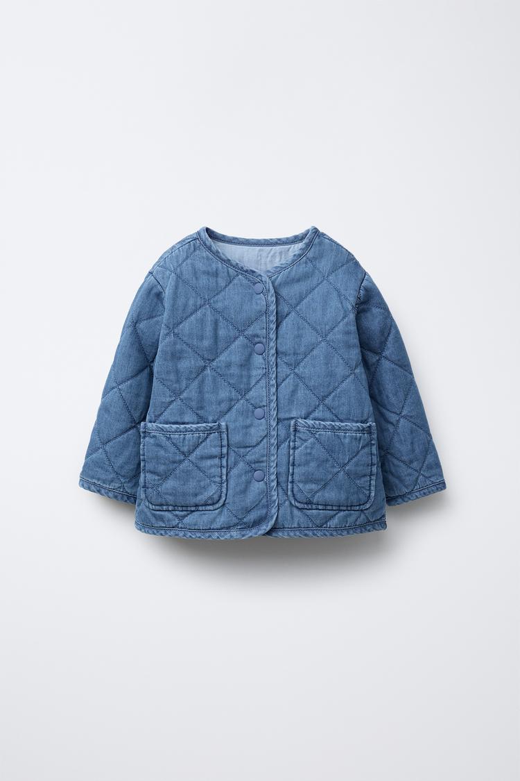 デニム キルティングジャケット - インディゴブルー | ZARA Japan / 日本