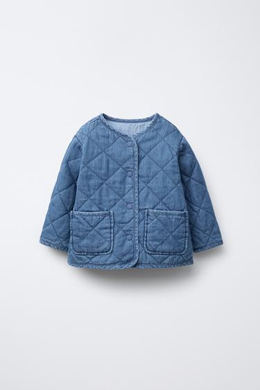 Zaras VADDERAD DENIMJACKA - Indigo - Bild 0