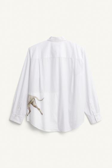 LIMITED EDITION STRIPED PATCHWORK PRINT SHIRT - striped by Zara - Image 6