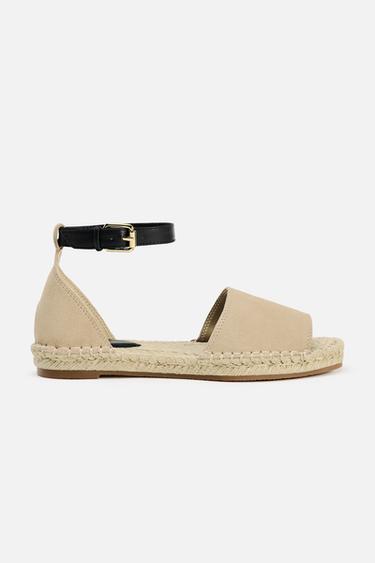 ESPADRILLES WITH ANKLE STRAP - Sand Brown by Zara