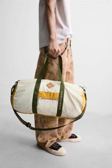 SAC DE VOYAGE CONTRASTE - Blanc ivoire de Zara - Image 3