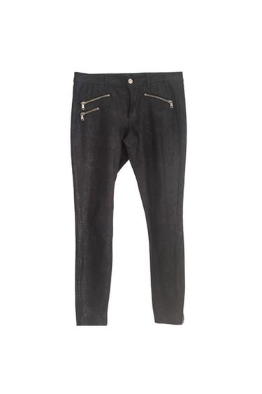 PANTALONES PITILLO NEGROS ESTAMPADO SERPIENTE