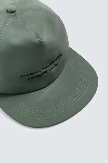 CASQUETTE VISIÈRE PLATE BRODÉE - Kaki de Zara - Image 6
