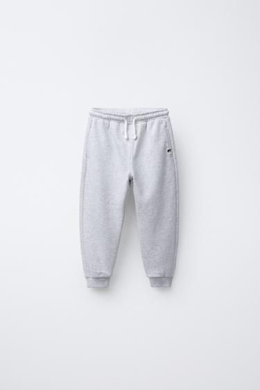 PANTALÓN JOGGER ETIQUETA - Gris vigoré de Zara - Imagen 0