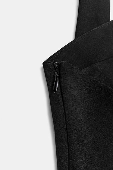 PLEATED HALTER TOP - Black by Zara - Image 6