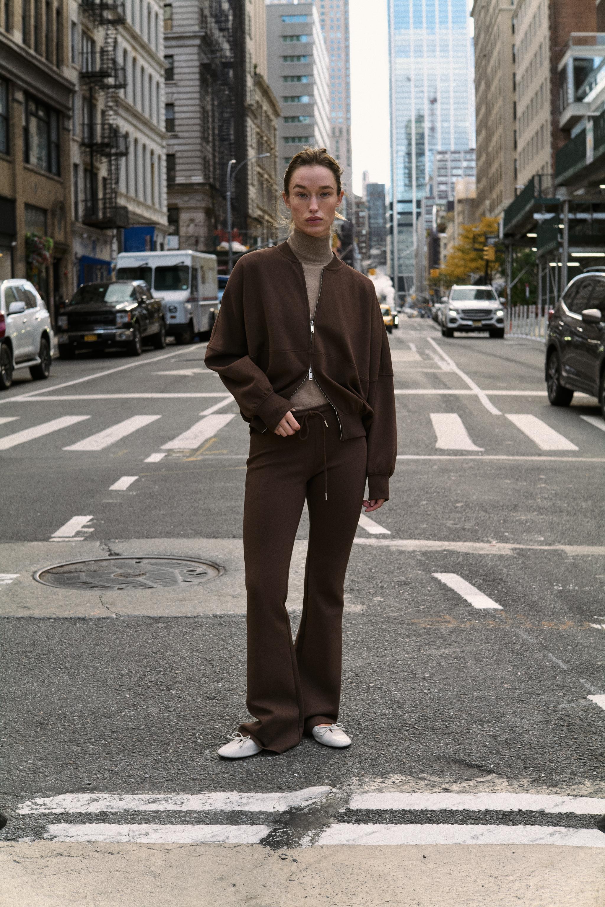 パンツ SRO インターロックFLAREパンツ - ピンク | ZARA Japan / 日本